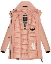 Navahoo Freezestoorm Damen Parka Winterjacke gefüttert mit Kapuze Rosa Größe XS - Gr. 34