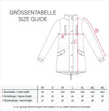 Navahoo Freezestoorm Damen Parka Winterjacke gefüttert mit Kapuze Rosa Größe XS - Gr. 34
