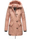 Navahoo Freezestoorm Damen Parka Winterjacke gefüttert mit Kapuze Rosa Größe XS - Gr. 34