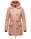 Navahoo Freezestoorm Damen Parka Winterjacke gefüttert mit Kapuze Rosa Größe XS - Gr. 34