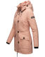 Navahoo Freezestoorm Damen Parka Winterjacke gefüttert mit Kapuze Rosa Größe XS - Gr. 34