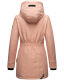 Navahoo Freezestoorm Damen Parka Winterjacke gefüttert mit Kapuze Rosa Größe XS - Gr. 34