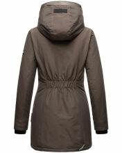 Navahoo Freezestoorm Damen Parka Winterjacke gefüttert mit Kapuze Anthrazit Größe XS - Gr. 34