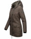 Navahoo Freezestoorm Damen Parka Winterjacke gefüttert mit Kapuze Anthrazit Größe XS - Gr. 34