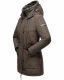 Navahoo Freezestoorm Damen Parka Winterjacke gefüttert mit Kapuze Anthrazit Größe XS - Gr. 34