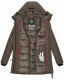 Navahoo Freezestoorm Damen Parka Winterjacke gefüttert mit Kapuze Anthrazit Größe XS - Gr. 34