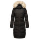 Marikoo Schneesternchen ladies long winter hooded quilted jacket Schw.-Gr.S