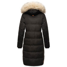 Marikoo Schneesternchen ladies long winter hooded quilted jacket Schw.-Gr.M