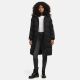 Marikoo Schneesternchen ladies long winter hooded quilted jacket Schw.-Gr.M