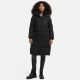 Marikoo Schneesternchen ladies long winter hooded quilted jacket Schw.-Gr.L