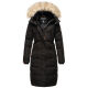 Marikoo Schneesternchen ladies long winter hooded quilted jacket Schw.-Gr.L