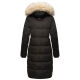 Marikoo Schneesternchen ladies long winter hooded quilted jacket Schw.-Gr.XL