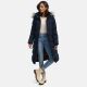 Marikoo Schneesternchen ladies long winter hooded quilted jacket Navy-Gr.S