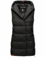 Navahoo Madilynaa Damen Winter Weste mit Steppung Schwarz XXL - Gr. 44