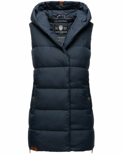 Navahoo Madilynaa Damen Winter Weste mit Steppung Navy XS - Gr. 34