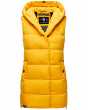 Navahoo Madilynaa Damen Winter Weste mit Steppung Gelb XS - Gr. 34