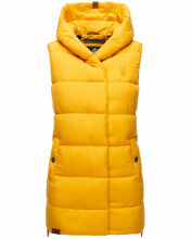 Navahoo Madilynaa Damen Winter Weste mit Steppung Gelb XS - Gr. 34