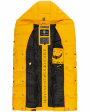 Navahoo Madilynaa Damen Winter Weste mit Steppung Gelb XS - Gr. 34