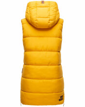 Navahoo Madilynaa Damen Winter Weste mit Steppung Gelb XL - Gr. 42