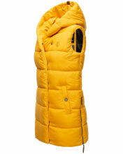 Navahoo Madilynaa Damen Winter Weste mit Steppung Gelb XXL - Gr. 44