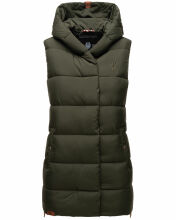 Navahoo Madilynaa ladies winter vest with quilting Dark-Olive-Gr.XS