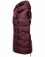 Navahoo Madilynaa Damen Winter Weste mit Steppung Weinrot XS - Gr. 34