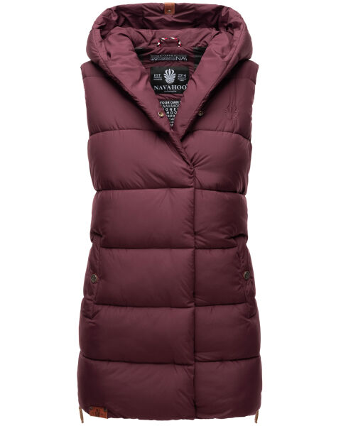 Navahoo Madilynaa ladies winter vest with quilting Weinrot-Gr.XXL