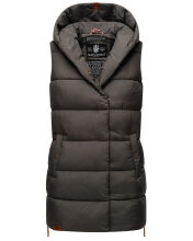 Navahoo Madilynaa Damen Winter Weste mit Steppung Anthrazit XL - Gr. 42