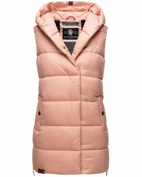 Navahoo Madilynaa Damen Winter Weste mit Steppung Rosa XS - Gr. 34