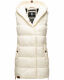 Navahoo Madilynaa Damen Winter Weste mit Steppung Offwhite XS - Gr. 34