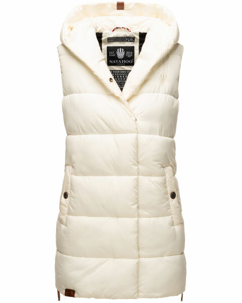 Navahoo Madilynaa ladies winter vest with quilting Offwhi.-Gr.S