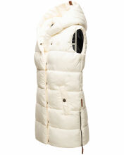 Navahoo Madilynaa Damen Winter Weste mit Steppung Offwhite XXL - Gr. 44