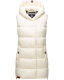 Navahoo Madilynaa Damen Winter Weste mit Steppung Offwhite XXL - Gr. 44
