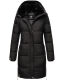 Marikoo Streliziaa Damen lange Winter Steppjacke Fellkragen Schwarz-Gr.XS