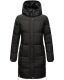 Marikoo Streliziaa Damen lange Winter Steppjacke Fellkragen Schwarz-Gr.XS