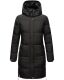 Marikoo Streliziaa Damen lange Winter Steppjacke Fellkragen Schwarz-Gr.XL