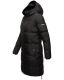 Marikoo Streliziaa Damen lange Winter Steppjacke Fellkragen Schwarz-Gr.XL