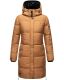 Marikoo Streliziaa Damen lange Winter Steppjacke Fellkragen Camel-Gr.XS