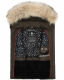 Marikoo Eisflöckchen Damen Winter Steppweste mit Fellkragen Anthrazit XS - Gr. 34