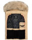 Marikoo Eisflöckchen ladies winter quilted vest with fur collar Beige-Gr.XL