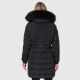 Navahoo Lotusblüte Princess ladies long winter quilted jacket Schwarz-Gr.M