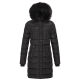 Navahoo Lotusblüte Princess ladies long winter quilted jacket Schwarz-Gr.M