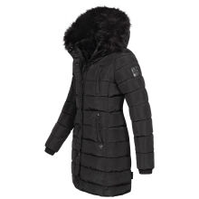 Navahoo Lotusblüte Princess Damen lange Winter Steppjacke Schwarz-Gr.XXL