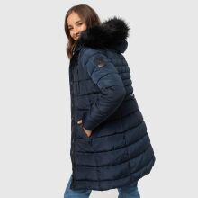 Navahoo Lotusblüte Princess ladies long winter quilted jacket Navy-Gr.XS