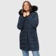 Navahoo Lotusblüte Princess ladies long winter quilted jacket Navy-Gr.XS