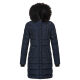 Navahoo Lotusblüte Princess ladies long winter quilted jacket Navy-Gr.XS