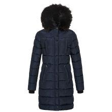 Navahoo Lotusblüte Princess Damen lange Winter Steppjacke Navy-Gr.M