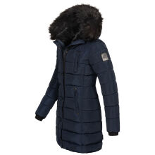 Navahoo Lotusblüte Princess ladies long winter quilted jacket Navy-Gr.XL