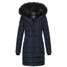 Navahoo Lotusblüte Princess ladies long winter quilted jacket Navy-Gr.XXL