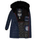 Navahoo Lotusblüte Princess ladies long winter quilted jacket Navy-Gr.XXL